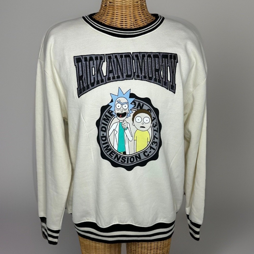 Rick And Morty Sweatshirt, Adult Swim, Size Large, **NEW WITH TAGS**